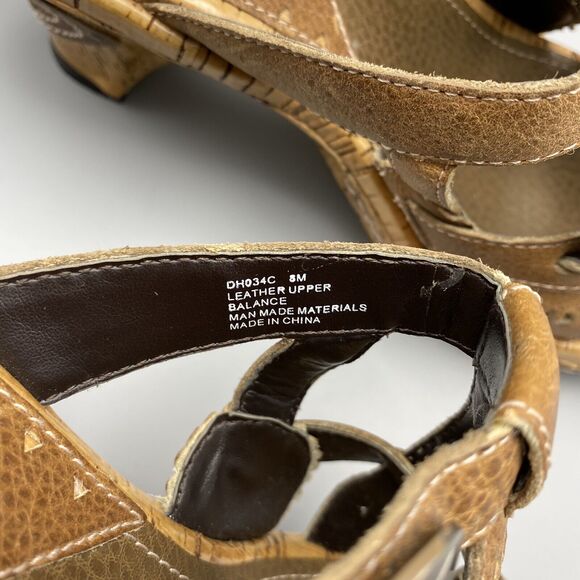 Sonora Sandals Slides Western Leather Womens‎ Size 8 Concho Embellished Mules - Picture 7 of 10